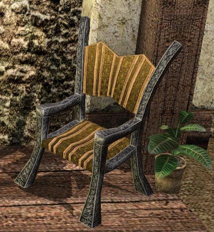 Image of Fixture: Chair (Metal, Gold)